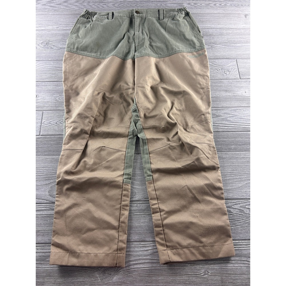 Scheels Sports Outfitters Upland Hunting Pants Mens XL/30 Olive Green Tan Two